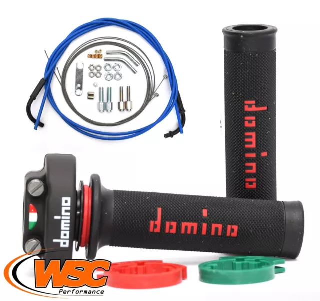 Domino XM2 Quick Action Throttle, Choice of Grips +Venhill Universal Cable 1M