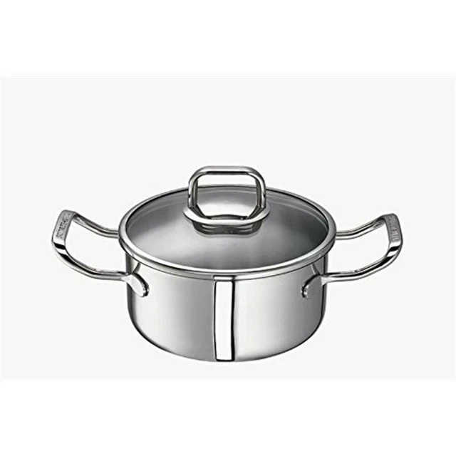 Schulte-Ufer Turbo Line i Bratentopf 16 cm Kochtopf flach 1,4 ltr. Induktion