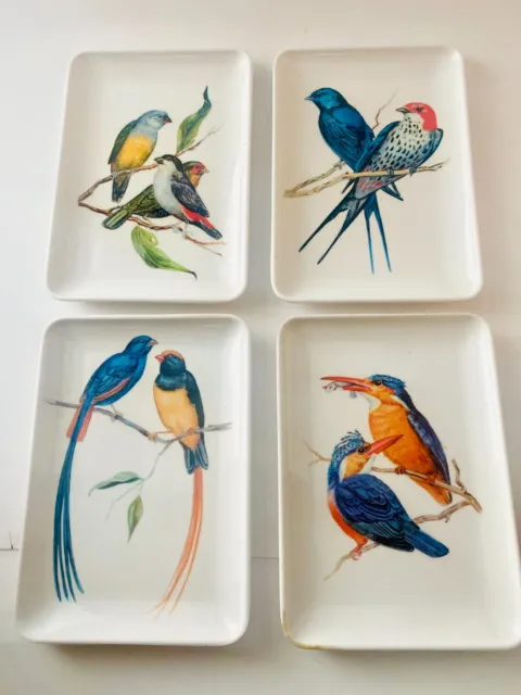 Set Of 4 Decorative Crafts Inc Bird