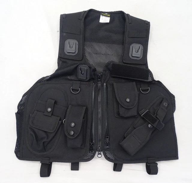 Black Protec Tactical Load System Tac Vest Security Dog Handler OBTV12