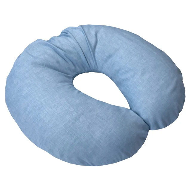 Organic Cotton Nursing Pillowcases - Blue Flannel