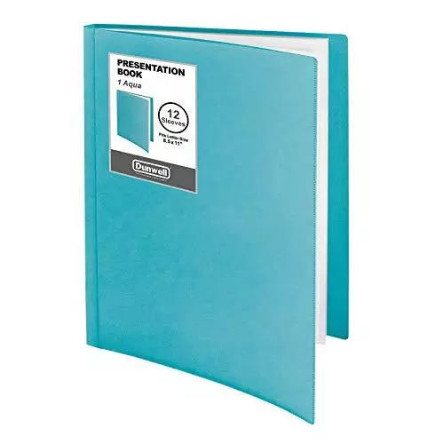 12 Pocket Presentation Book Portfolio Binder with Plastic Sleeves 24 Pages