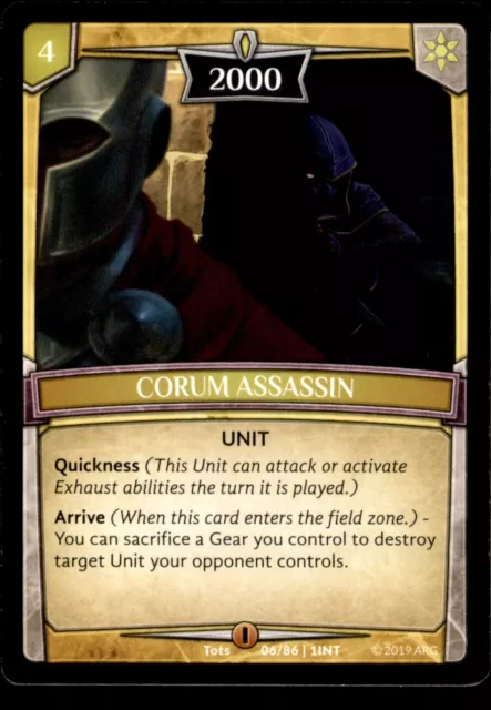 Corum Assassin 06/86 Argent Saga 2019 ARG Trading Card TCG