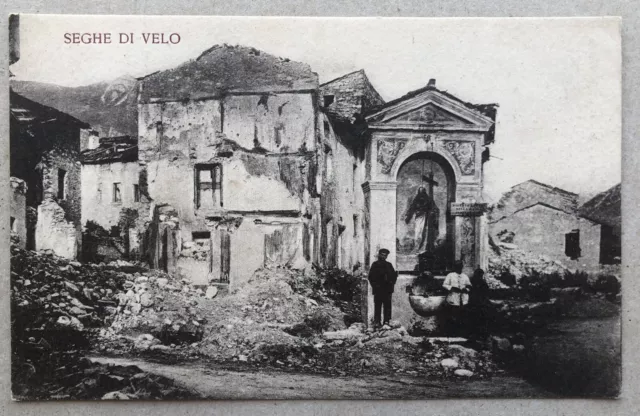 Cartolina Seghe di Velo d’Astico animata Vicenza Veneto paesaggistica T8