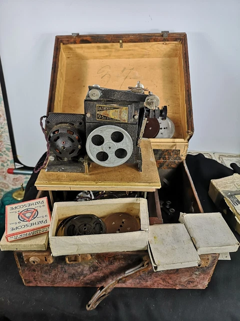 Pathescope Ace 9 vintage Películas de 5 mm Projector Plus