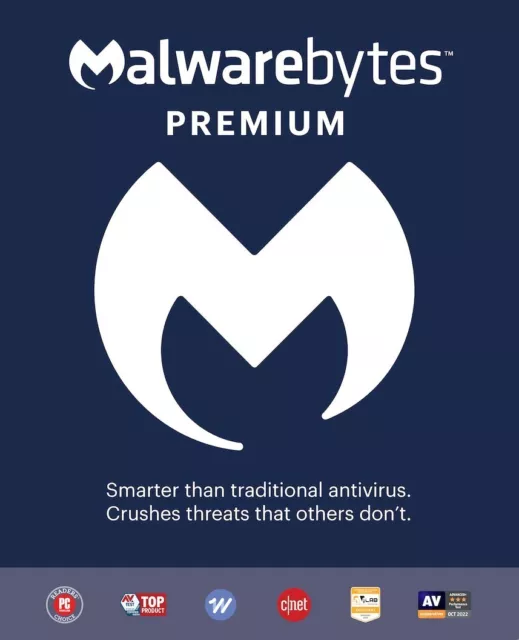 Malwarebytes Premium 2024 - 1 dispositivo 1 anno di protezione antimalware 5 minuti email