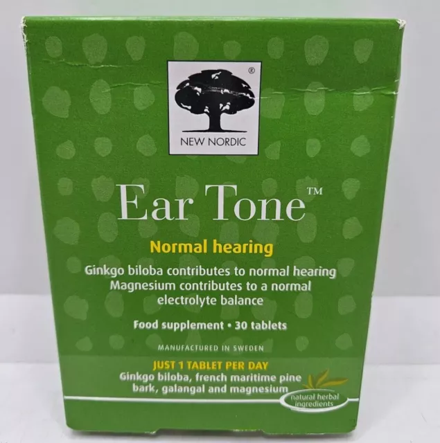 Ear Tone Normal Hearing Food Supplement 30 Tablets - new (063)