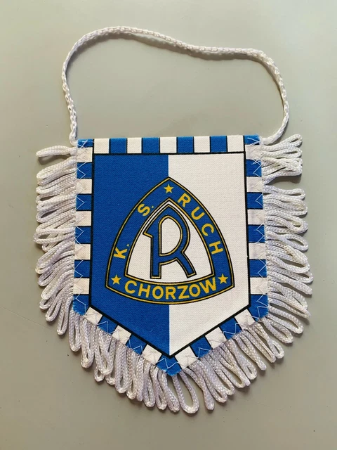 Fanion Vintage Widzew Łódź – Football Pologne, Collection Supporters, Pennant Rétro