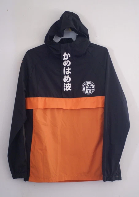 Dragon Ball-Z Kamehameha Anorak Jacket Size Medium Box Lunch Windbreaker Hoodie 