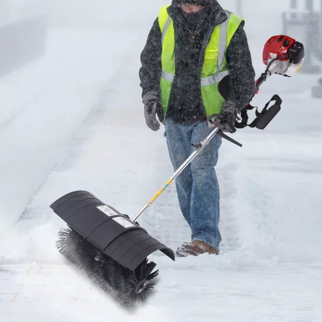 52cc High Performance Cleaner Hand Held Gas Power Broom Walk Behind Sweeper