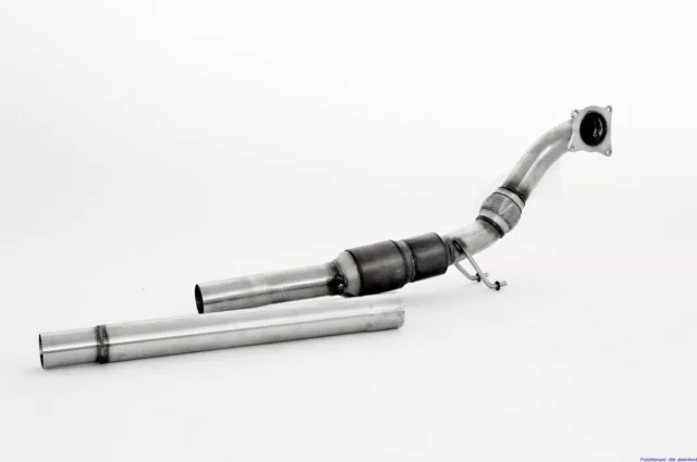 FMS 3 Zoll 76mm Downpipe + HJS-Kat TÜV VW Golf V GTI (1K,04-08) 2.0TSI 147/169kW