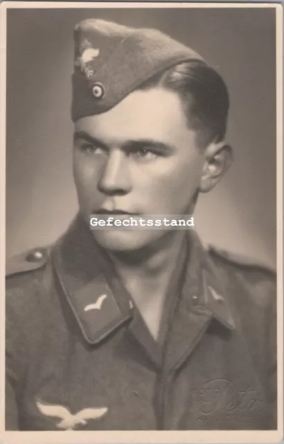 Photo, portrait, soldier. Luftwaffe, Hradec Králové (G-2103-24)