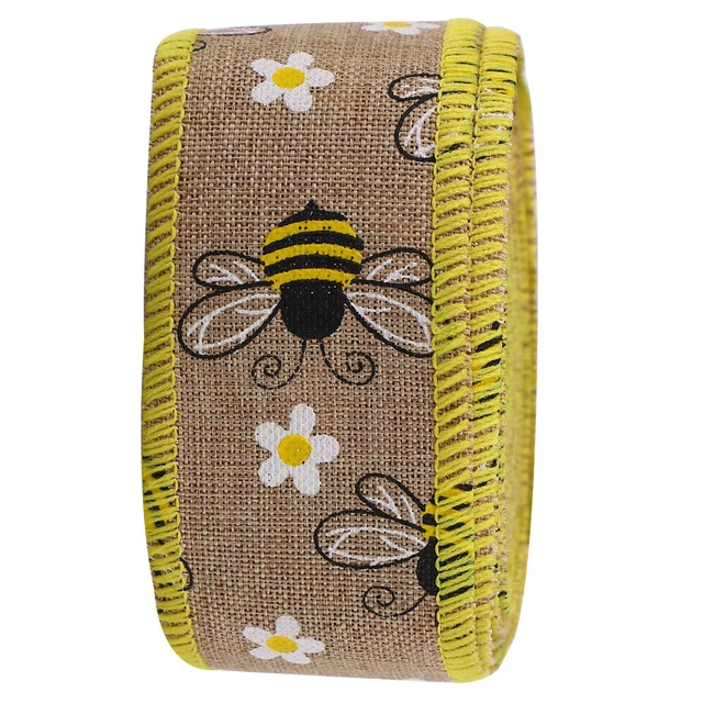 1 rollo decorativo con patrón de flor de abeja cinta de regalo cinta de embalaje cinta de envolver