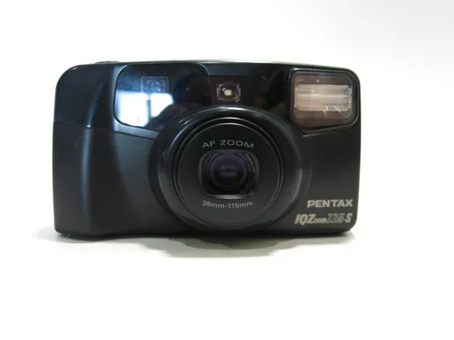VGC Pentax IQZoom 115-S 35mm Point & Shoot Camera w/IB - FILM TESTED