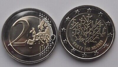 2 Euro commémorative Estonie 2020 - Traité de Tartu UNC