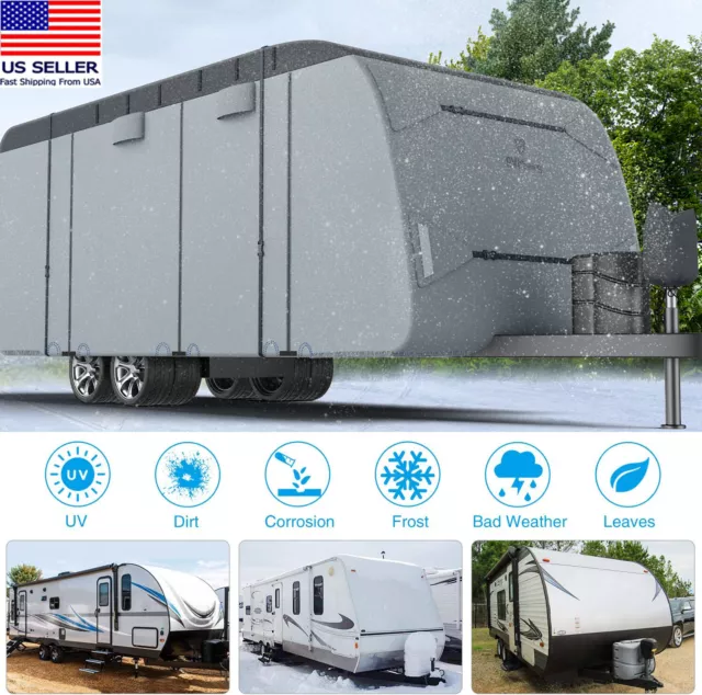 US RV Cover Storage 18FT-34FT For Class A Motorhome Trailer Camper Waterproof