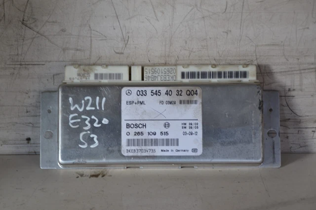MERCEDES E CLASS ESP+PML CONTROL UNIT 0335454032 Q4 W211 E320 CDI 2004 ...