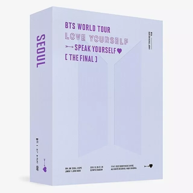 BTS WORLD TOUR LOVE YOURSELF:SPEAK YOURSELF [THE FINAL] DVD/3DISC+Pre-Order+GIFT