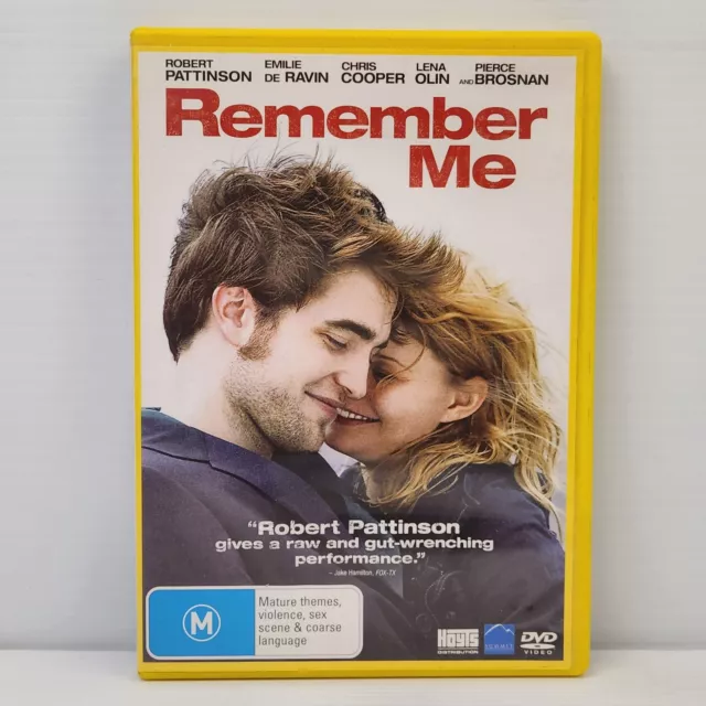Remember Me DVD Movie 2010 Robert Pattinson Emilie de Ravin Drama Romance Reg 4