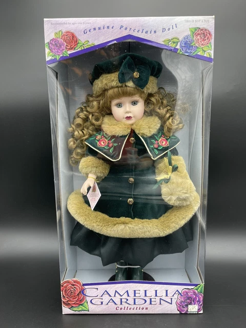 Camellia Garden 1998 Limited Collectors Edition Porcelain Doll with Stand