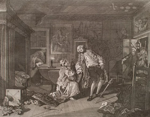 Riepenhausen nach William Hogarth Marriage Mode Aufklärung Kupferstich 18 Jh