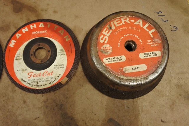 4 Grinder Discs Bay State Sever All & Manhattan 3