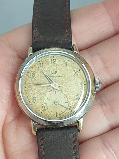 Montre Vintage LIP Mécanique - Fonctionne, Modèle Homme 10-28