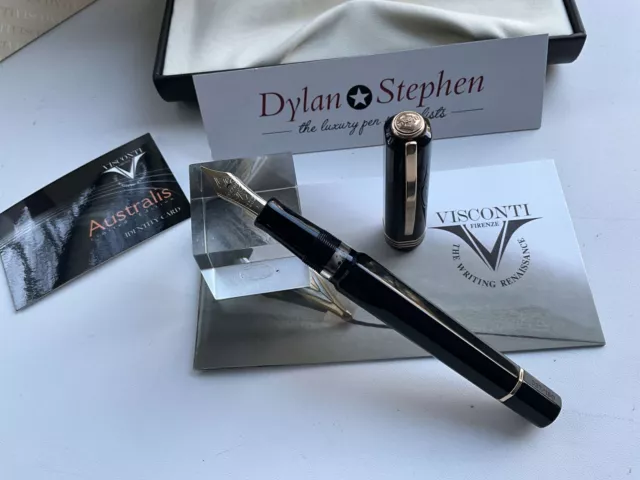 Visconti Australis Limited Edition Übergröße Füllfederhalter 23K breit Gold Neu im Karton