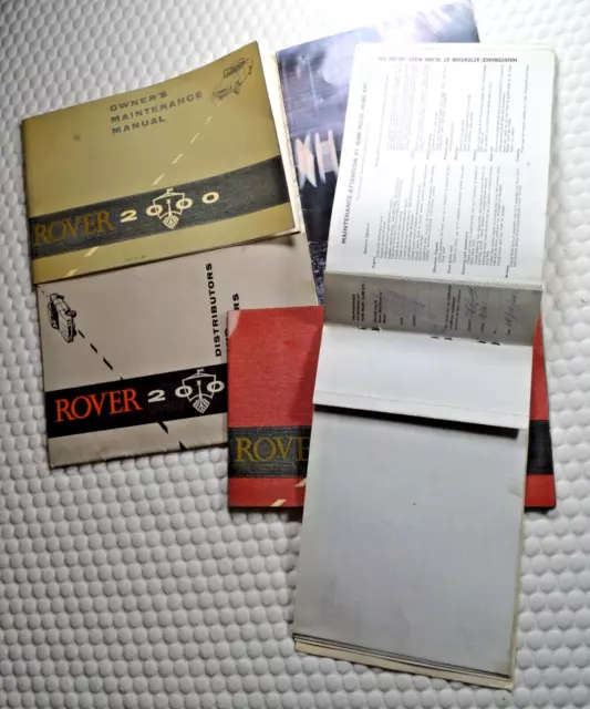 Rover 2000  1964 original Owners Instruction Manual, Maintenance Schedules tyres