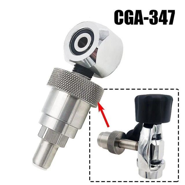 Reliable CGA347 Fill Adapter Air Tool for SCUBA Tank to SCBA Fire Cylinder