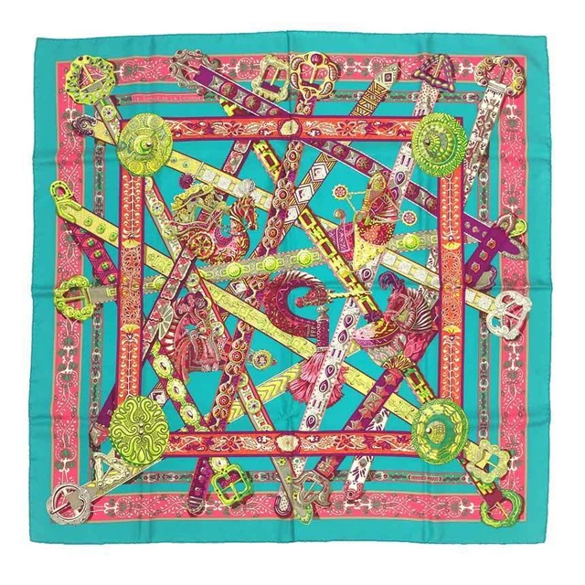Hermes Scarf CARRES 90 Le Songe Dela Licorne Unicorn Dream