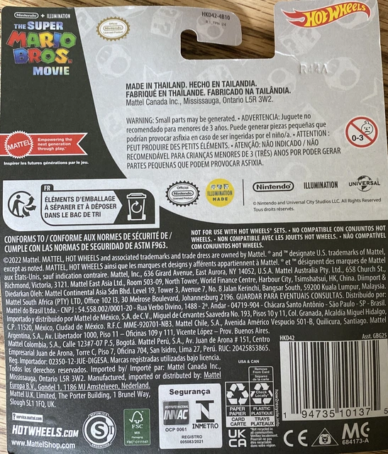 MATTEL HOT WHEELS Super The Mario Bros. Movie Mario Kart HKD42 £8.62