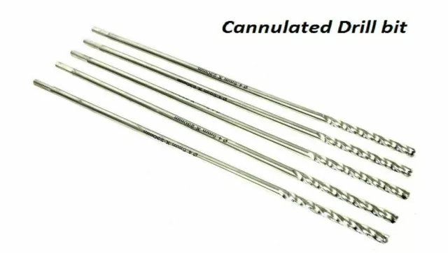 Foret canulé orthopédique en acier inoxydable Lot de 5 instruments...