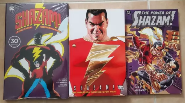 SHAZAM 3 UNREAD Graphic Novels The New Beginning 30th HC Greatest & Power Of TPB