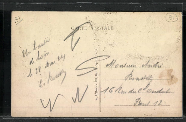 CPA Varennes-Jarcy, Le Pont-sur-L´Yerres, Entrée du Pays 1924 2