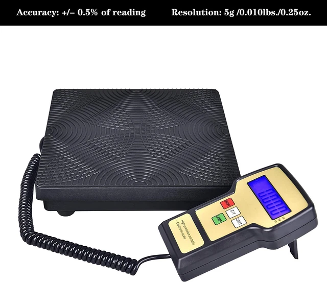LX575 Digital Refrigerant Charging Weight Scale for HVAC A/C 220Lbs with LCD