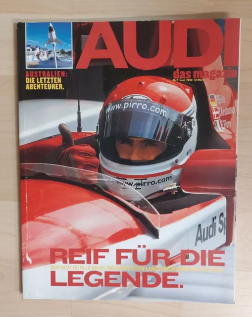 AUDI Magazin Audi Zeitung Audi das Magazin Nr. 2 Juni 2000 Le Mans R8 Australien