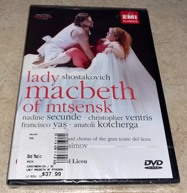 Shostakovich - Lady Macbeth Of Mtsensk DVD Rare OOP NEW Sealed
