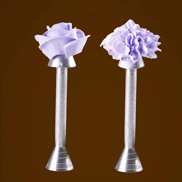 Caña de aluminio para decoración de pasteles flor crema rosas herramienta para pasteles oGH Z8