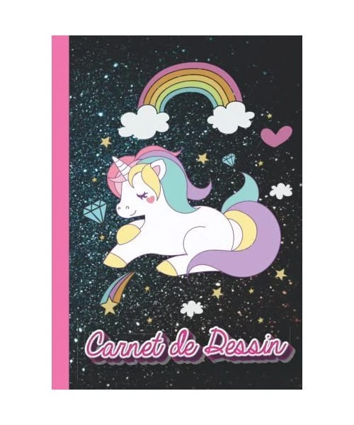 Carnet à Gratter Licorne Magic Scratch – 40 Pages, Stylet Inclus, Couleurs Arc-en-ciel, Spiralé, Activité Créative Pour Enfants Dès 3 Ans