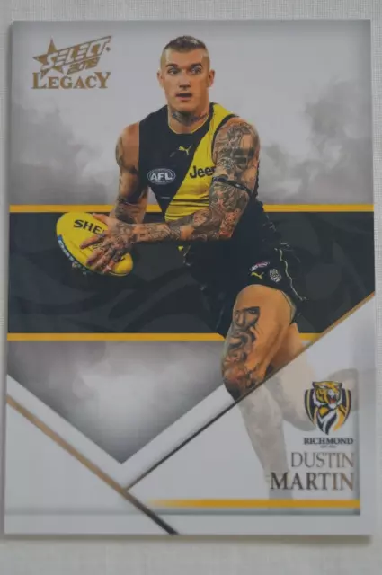 Richmond Tigers AFL-VFL Football Select Legacy In Action Card Dustin Martin 3