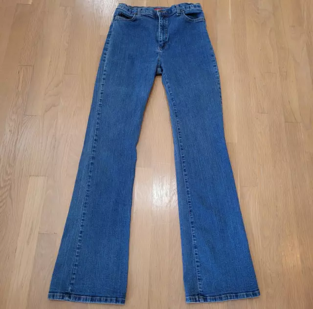 Not Your Daughters Jeans (NYDJ) Size 8 Blue Denim Jeans Straight Leg