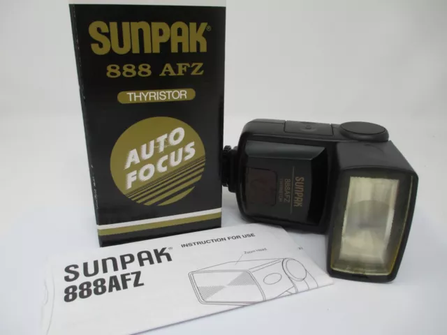 Sunpak 888 AFZ Flash For Nikon Film Cameras