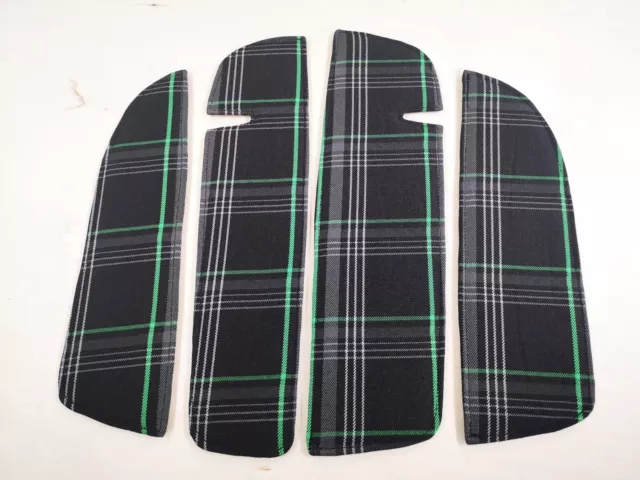 VW T5 Front Door Pocket Liners Made From Repro GTi GTd GTe (Green) Cloth