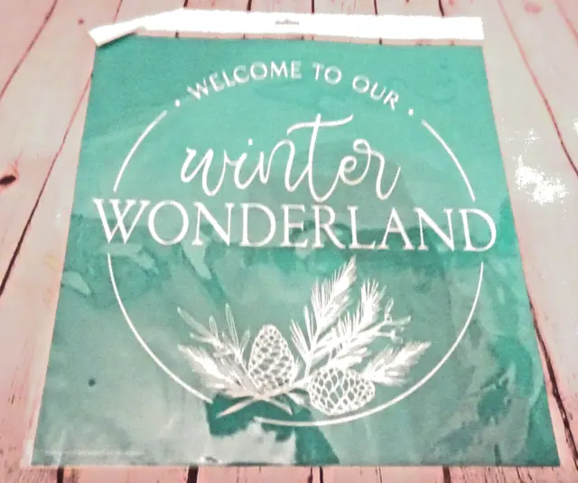 NUEVO Chalk Couture Transfer Bienvenido a nuestro Winter Wonderland 18x18 Talla D