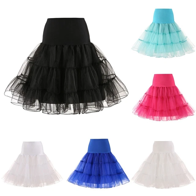 Jupon de mariée organza désossé jupe de danse années 50 jupe rétro saphir