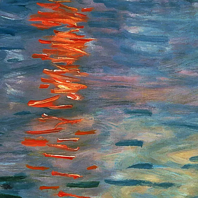 Sonnenaufgang Claude Monet, Poster oder Leinwandbild auf Keilrahmen, Kunstdruck 3