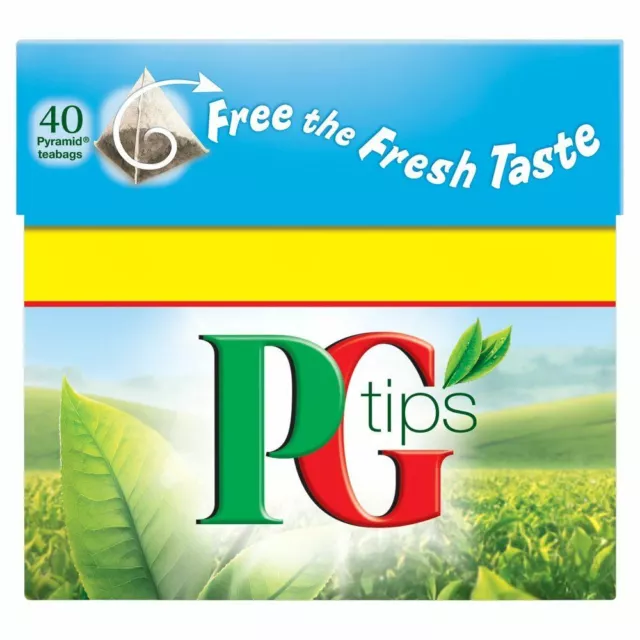PG Tips - Sachets de thé - lot de 2 boîtes de 40 sachets