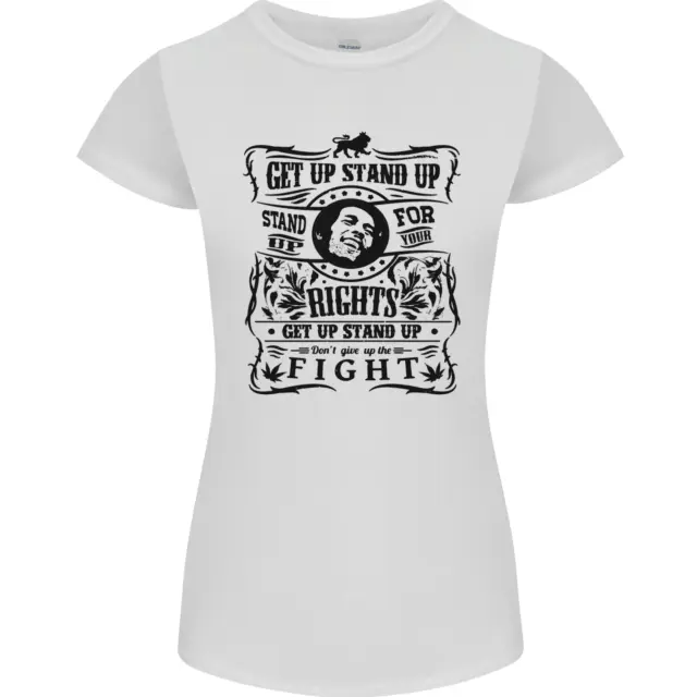 Get up Stand up Reggae Music Womens Petite Cut T-Shirt