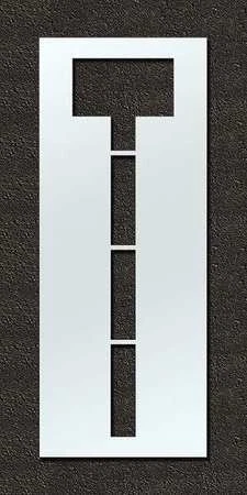 RAE STL-108-F144T Airport Pavement Stencil,T,144 in